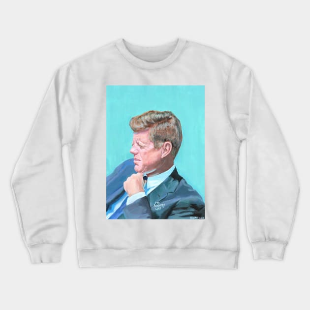 JFK in sunlight Crewneck Sweatshirt by thekennedyway